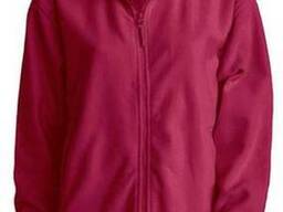 Флисовая кофта мужская, цвет бордовый. Нанесение логотипов