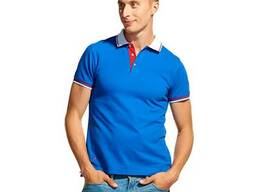 Мужская футболка поло триколор