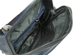 Мужская кожаная сумка, барсетка Mykhail Ikhtyar синяя