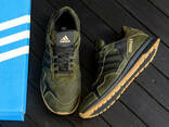 Мужские кожаные кроссовки Adidas Terrex Green (реплика) - фото 6