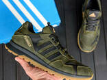 Мужские кожаные кроссовки Adidas Terrex Green (реплика) - фото 10