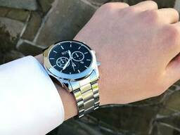 Мужские серебряные наручные часы Boss / Босс