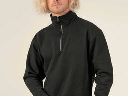 Чоловічий светр з коротким замком-блискавкою