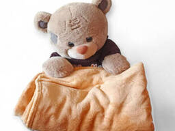 М’яка іграшка-обнімашка-подушка з пледом 3 в 1 «Мішка Тедді»
