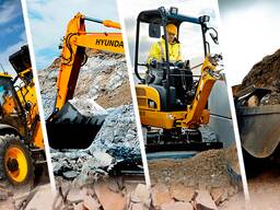 Міні екскаватор Новик, бара/копка та прокладання водопроводу/будівництво водних мереж