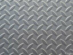 Лист горячекатаный с ромбическим рифлением купить, лист цена