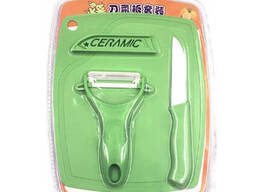 Набір 3 в 1 (дошка, ніж, овочечистка)