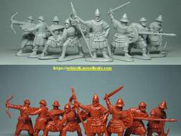 Набор солдатиков Средневековые украинские воины XIV-XV веков 8штук солдатики коллекционные