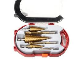 Набір ступінчастих свердл по металу