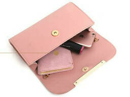 Набо женских сумок 3 в 1 (шоппер, косметичка и клатч) Viva pink