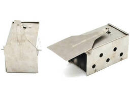 Набор двух мышеловок-крысоловок железных в форме домика 14x13x8 см