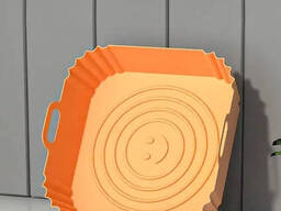 Набор из 3 многоразовых квадратных форм для аэрогриля, духовки и мультипечи 21.5х21.5 см