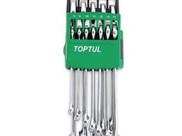 Набор ключей комбинированных Toptul 8-19мм 10ед. на холдере GSAB1001