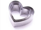 Набор металлических форм для десертов, пирожных теста (выкладки/вырубки) в форме сердец - фото 3
