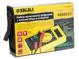 Набор мультиметр цифровой + плоскогубцы и отвертки (кейс) Sigma (4008531) - фото 2