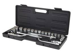 Набор насадок торцевых 1/2" + аксессуары 24шт GRAD (6003075)