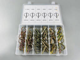 Набор фиксаторов-пальцев со шляпкой и чекой 48 шт (4.5–11 мм) для сельхозтехники