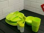 Набор Пластиковой Посуды 48 Предметов ДЛЯ Пикника И Поездок