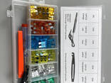 Набор предохранителей 93 шт (5А, 10А, 15А, 20А, 25А, 30А) захват + тестер 6-24В. .. - фото 1