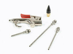 Набор продувочный пистолет, пневматический в комплекте с насадками, 4 шт . // MTX 573389