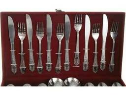 Набор столовых предметов приборов на 6 персон A-Plus ложки вилки ножи