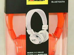 Накладные Bluetooth наушники Tymed TM-001 (MP3 плеер и FM радио) Orange