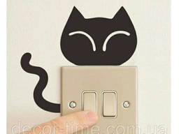 Наклейка котенок на стену , включатель, выключатель. ..