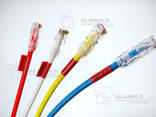 Наклейки красного цвета для маркировки информационного кабеля, патч-кордов c D от 3 до 7мм