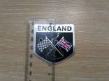 Наклейки на авто Флаг Англии, США алюминиевые - фото 2