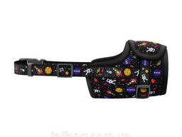 Намордник для собак пластиковый фастекс Waudog Nylon NASA О 25-34 см Разноцветный