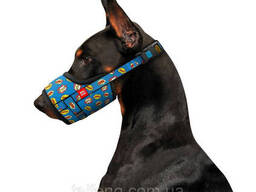 Намордник для собак пластиковый фастекс Waudog Nylon ВАУ О 14-20 см Разноцветный