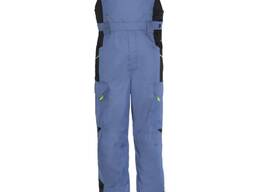 Напівкомбінезон робочий cірий з яскравим оздобленням, арт.41528