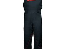 Напівкомбінезон робочий темно-синій з червоним оздобленням, арт.389914