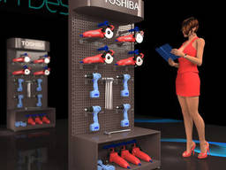 Торговая стойка с перфорацией для инструментов Украина