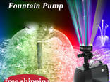 Насос для фонтана 100W LED-10000FP 6500л/ч со светодиодной подсветкой RGB 30LED для пруда