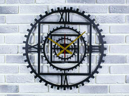 Настенные часы в стиле техно Viz-a-viz Время И Металл (50 см)