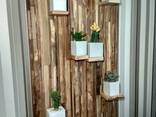 Настенные деревянные панели, облицовка стен мозаикой - фото 1