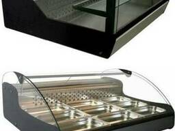 Барные витрины. Кондитерские холодильные. Настольные шкафы.