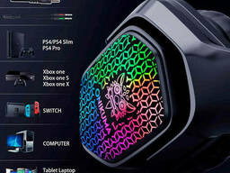 Наушники игровые Onikuma RGB LED X3, черные