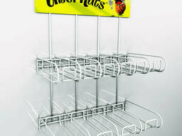 Навесные стенды проволочные с полками