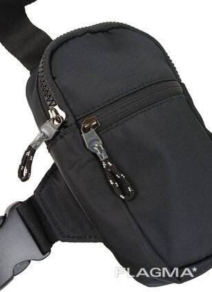 Небольшая нагрудная сумка, слинг для смартфона, телефона LS черный
