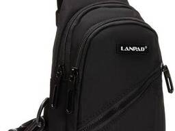 Небольшая сумка слинг Lanpad тканевая, черный