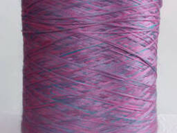 Нитка для оверлока килимів меланж рожево-синій