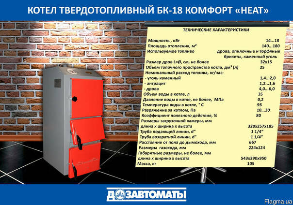 Новинка - Котел комфорт "HEAT" БК-18