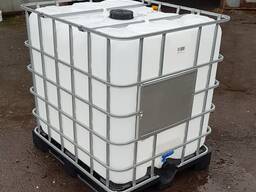 Новий Єврокуб 1000л (IBC контейнер) (піддон металпластик)