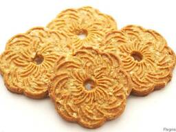 Oatmeal biscuits with chocolate, nuts, sesame, berries