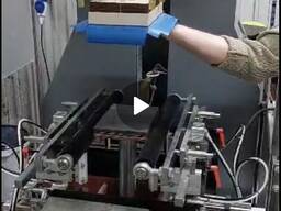 Обладнання, прес для оклейки палітурних коробок різними матеріалами