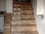 Облицовка лестниц мрамором, гранитом, кварцем - фото 5