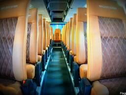 Обшивка перетяжка салона Neoplan Setra, перетяжка сидений ав