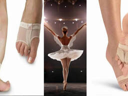 Обувь для балета и танцев, полупальцы в пуанты, контемпки, вкладыши для танцев.